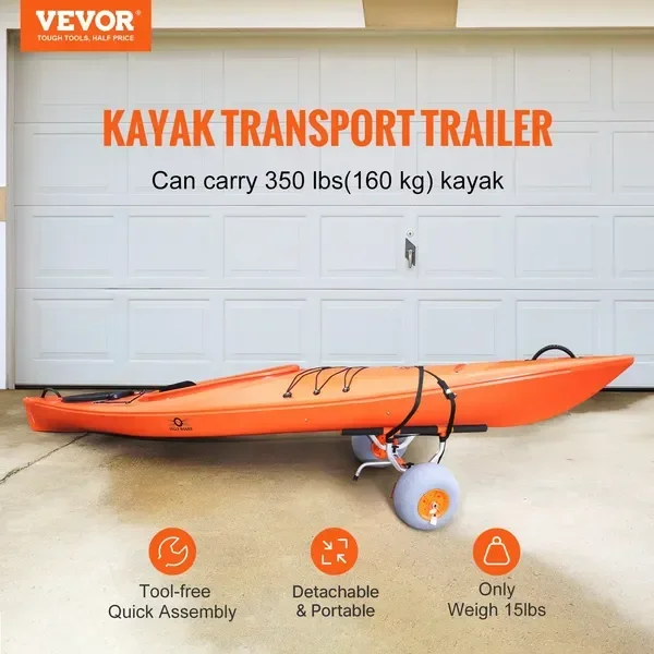 Carrito para Kayak Resistente, - Fishing Kayak Cart reseña y precio